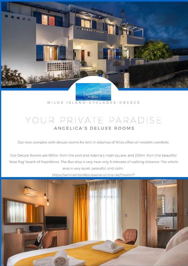 Angelica'S Deluxe Rooms In Adamas Adamantas (Milos) Exterior foto